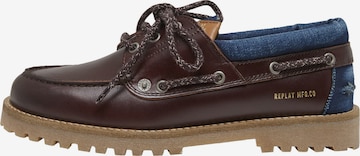 Scarpa stringata 'Desert' di REPLAY in marrone: frontale