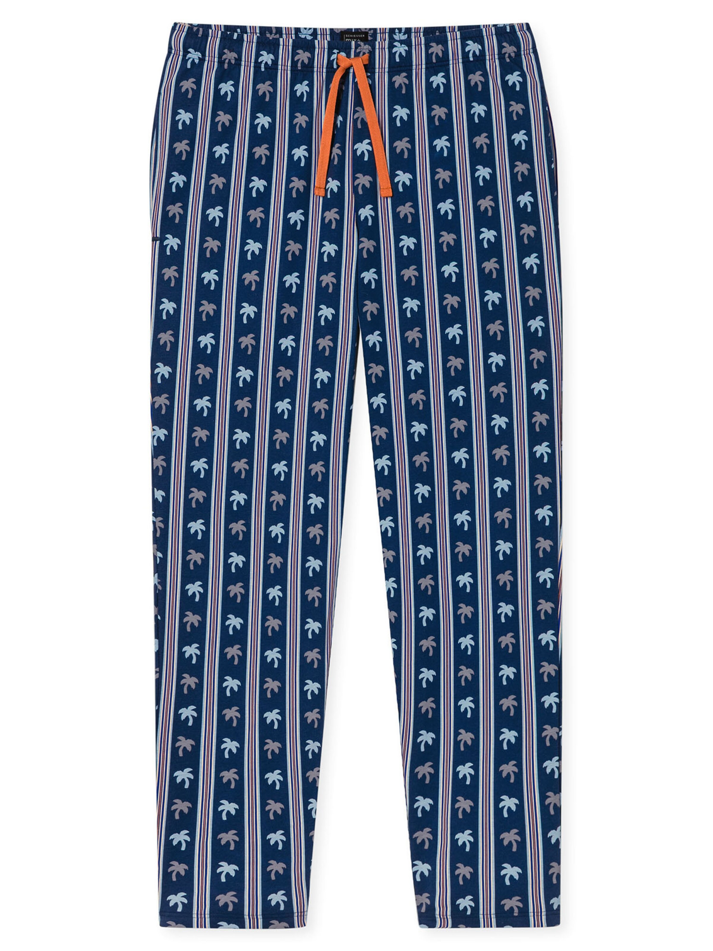 SCHIESSER Pajama pants 'Mix Relax' in Blue: front