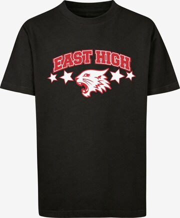 F4NT4STIC Shirt 'Disney High School Musical- The Musical Wildcat Stars' in Zwart: voorkant