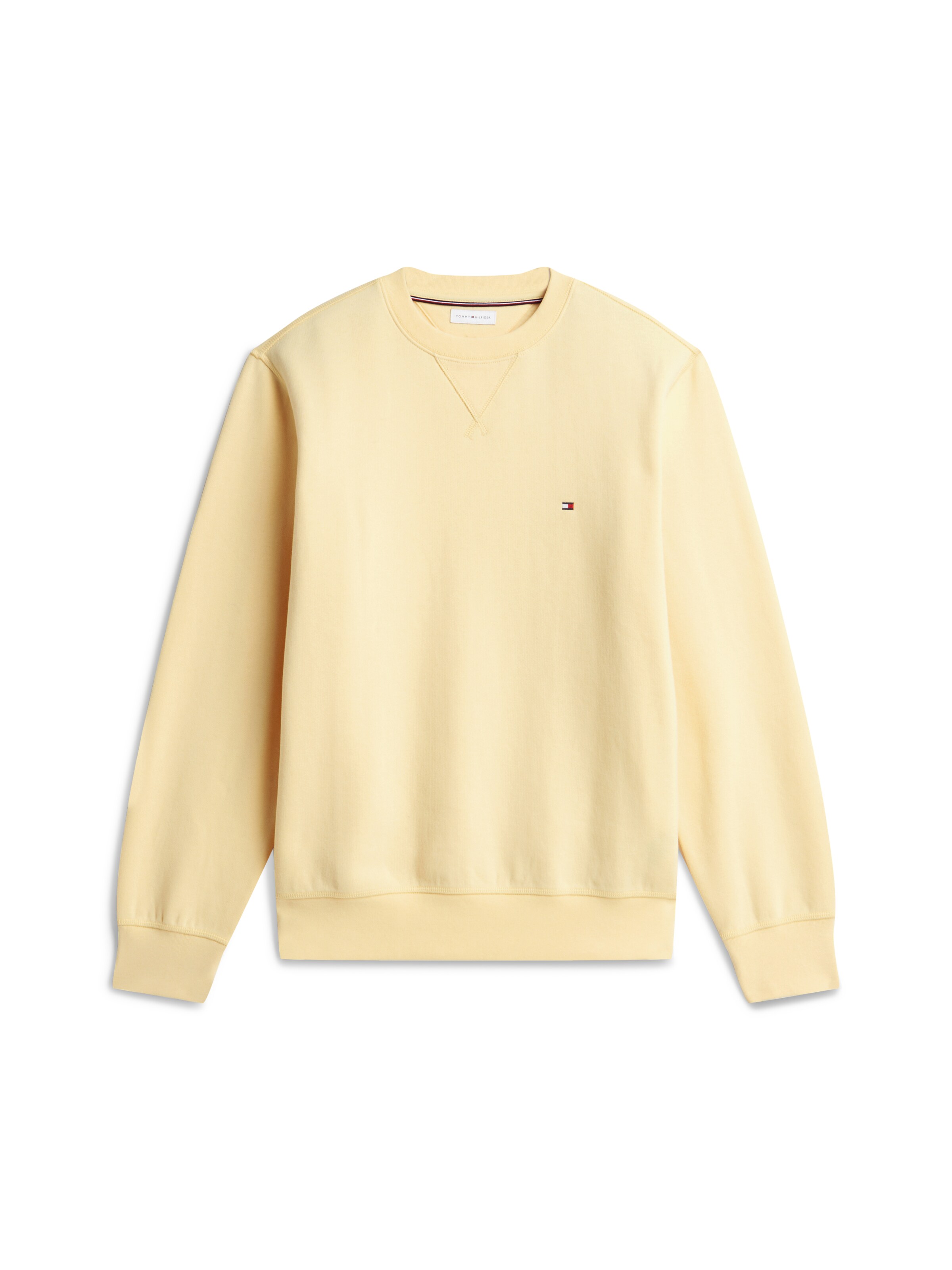 TOMMY HILFIGER - Sweatshirt 'ESS SEASONAL' em amarelo: frente