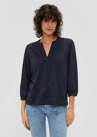 s.Oliver Blouse in Blauw: voorkant