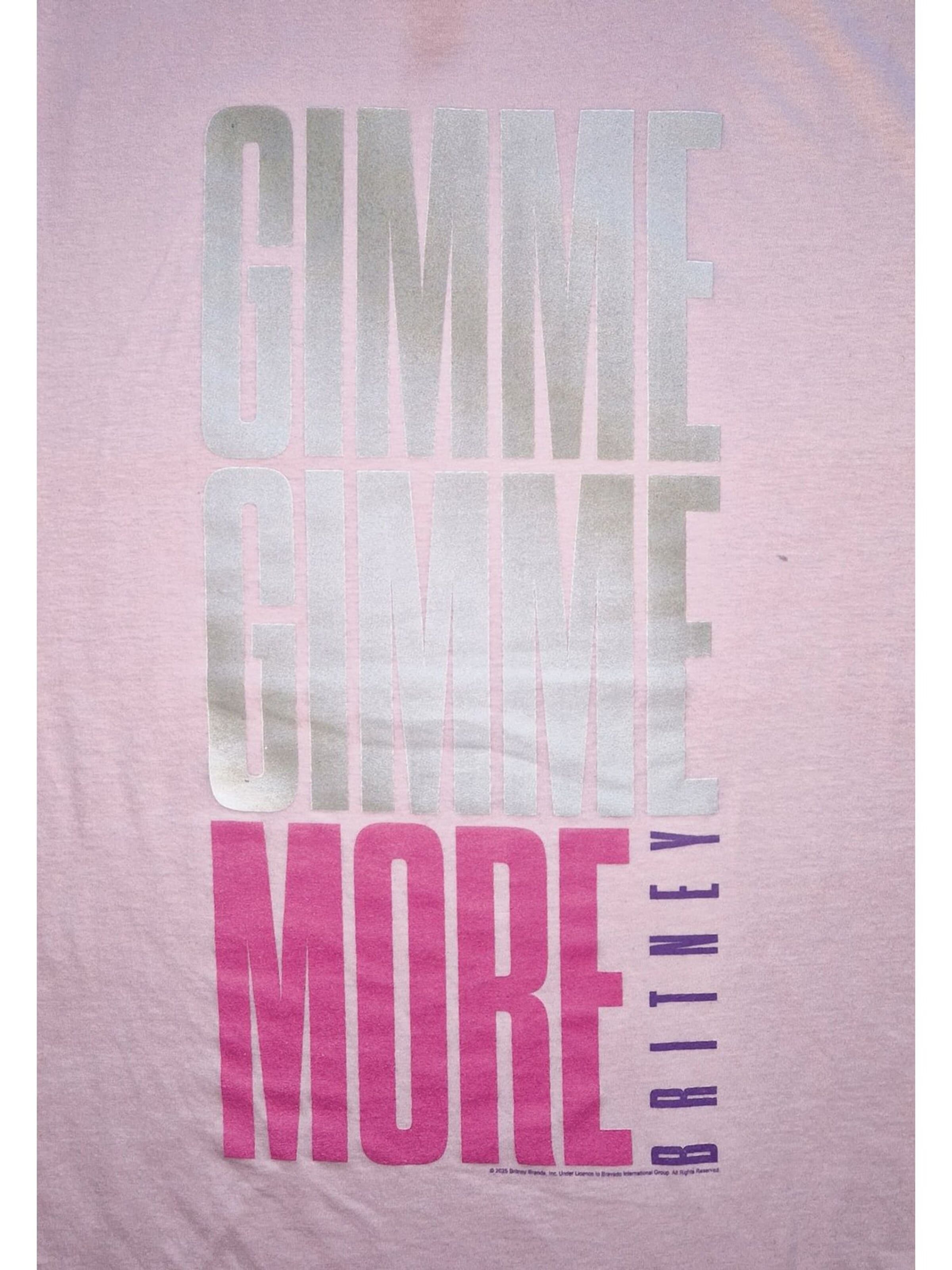 T-Shirt 'Britney Spears Gimme More T-Shirt' Britney Spears Collection en rose