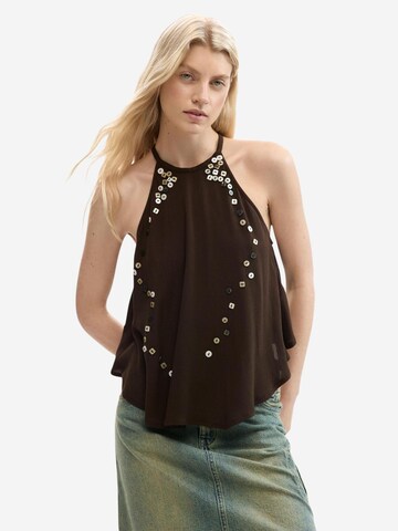 Desigual - Chaleco 'BLUS_BOTT 26SWBW11' en marrón: frente