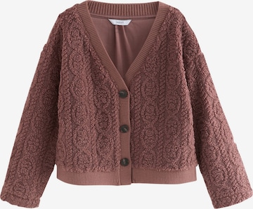 Next Neuletakki värissä vaaleanpunainen: etupuoli