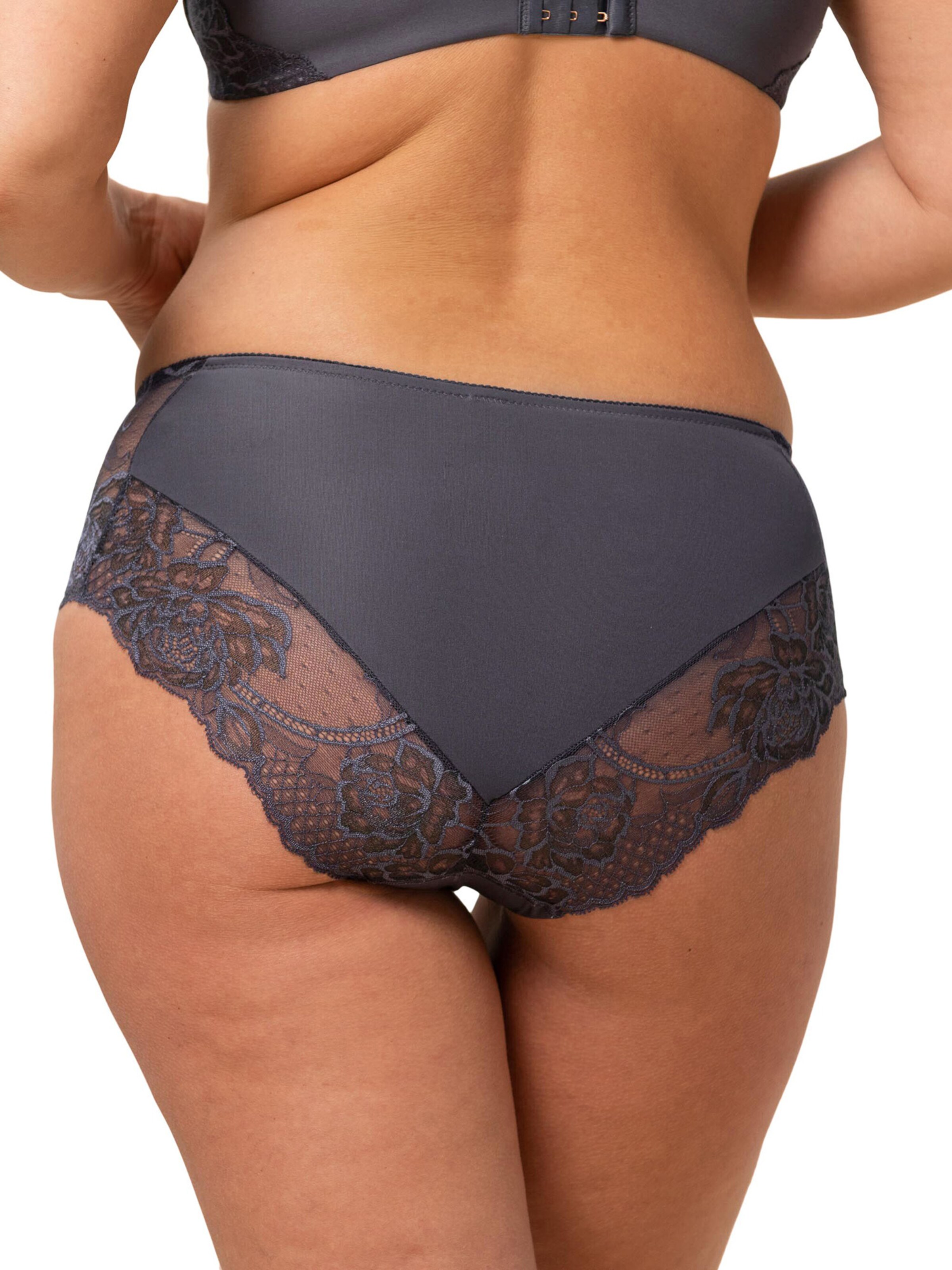 TRIUMPH Maxislip ' Wild Peony Florale ' in Grau