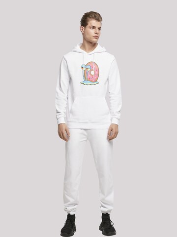 F4NT4STIC Sweatshirt 'Spongebob Schwammkopf Gary Donut Worry' in Weiß