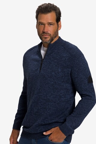 Pull-over JP1880 en bleu : devant