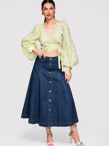 Camicia da donna di Ombre in verde