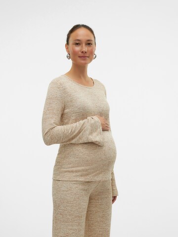T-shirt 'MLTALIKA' MAMALICIOUS en beige