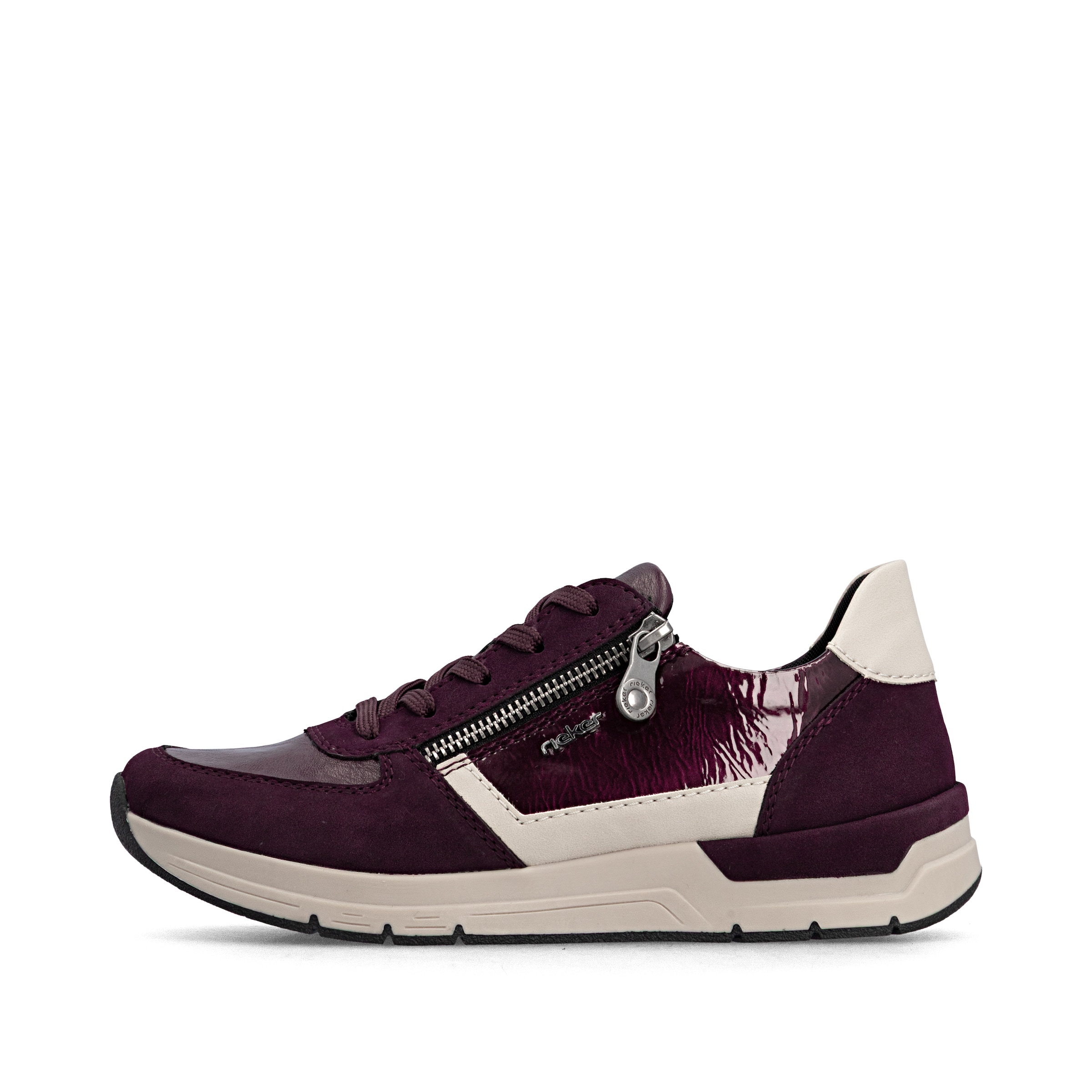 Baskets basses Rieker en rouge