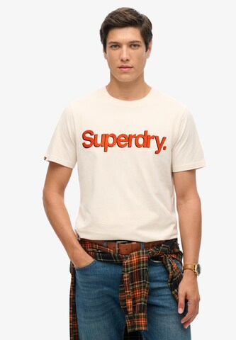 Superdry Tričko 'Classic' – béžová: přední strana