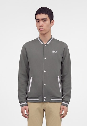 EA7 Emporio Armani Sweatjacka i grå: framsida