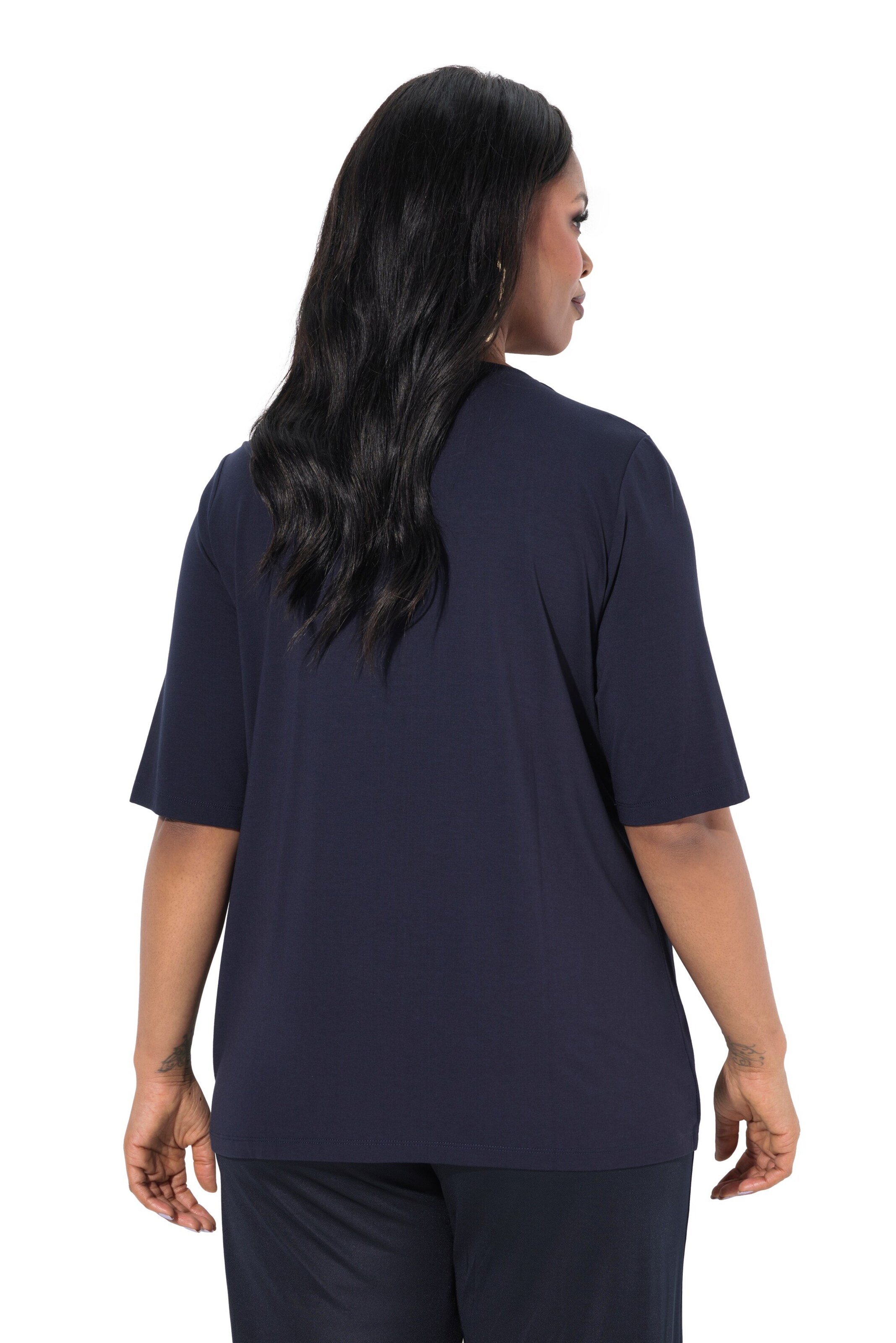 T-shirt Ulla Popken en bleu