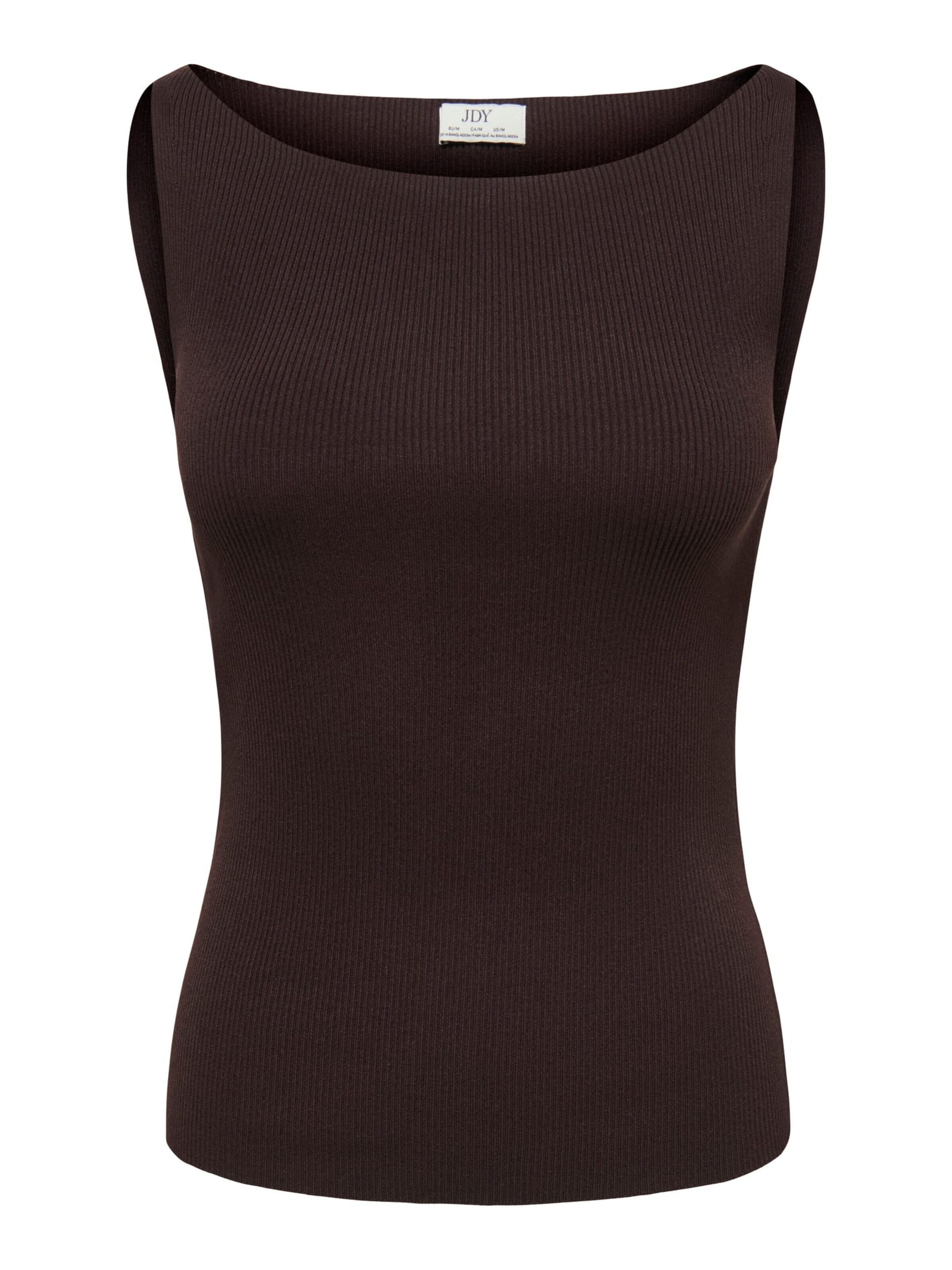 Jaqueline de Yong Tricot 'Nanna' in Bruin: voorkant