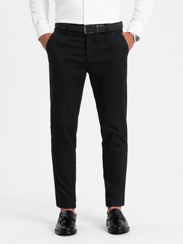 Ombre Slimfit Chinohose in Schwarz