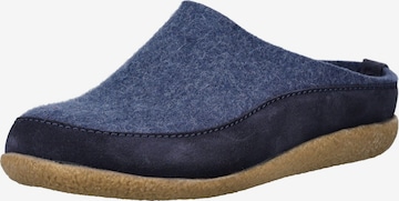 HAFLINGER Hausschuh in Blau: Vorderseite