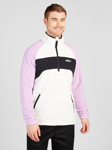 QUIKSILVER Športen pulover 'POWDER CHASER' | bela barva: sprednja stran