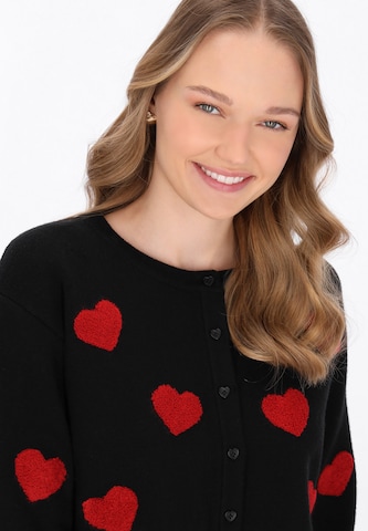 MYMO Knit cardigan in Black