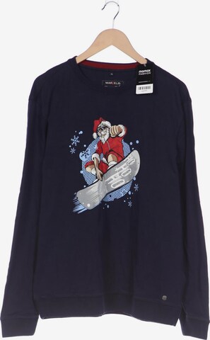 Marvelis Sweatshirt & Zip-Up Hoodie in XL in Blue: front