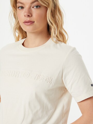 Superdry T-Shirt in Beige