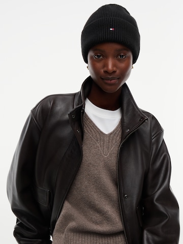 Bonnet TOMMY HILFIGER en noir : devant