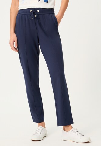 Olsen Loosefit Hose 'Lisa' in Blau: Vorderseite