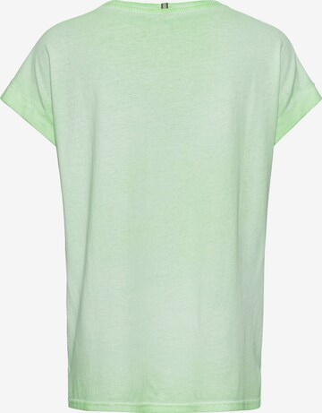 CAMEL ACTIVE T-Shirt aus softem Modal und Baumwolle in Grün