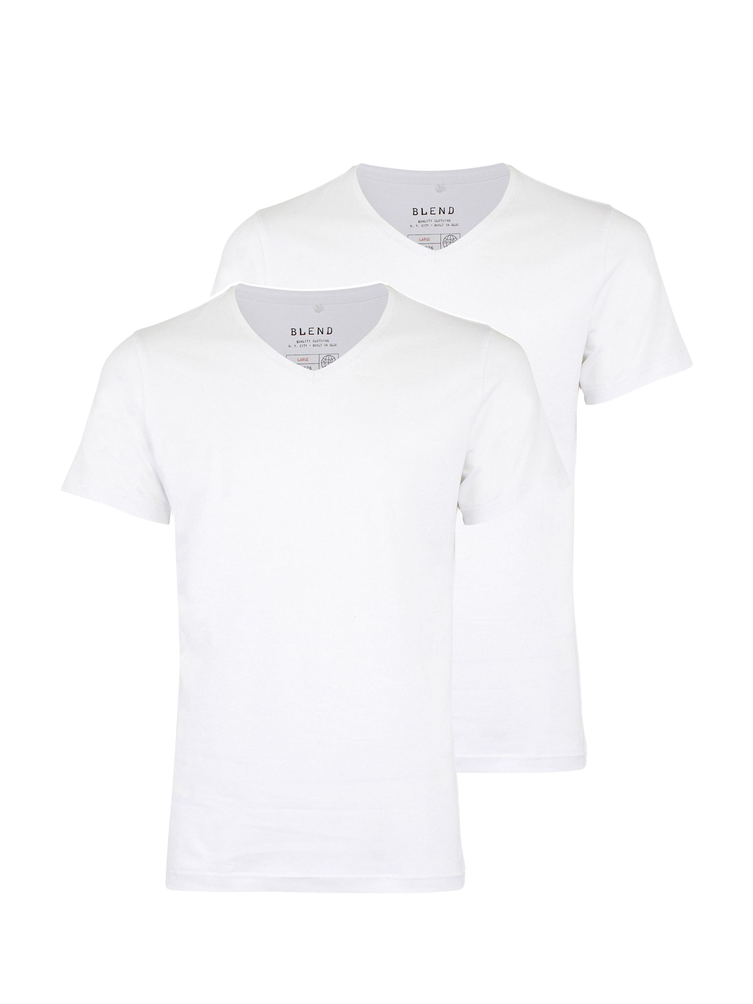 BLEND Regular Fit T-Shirt 'Nico' in Weiß: Vorderseite