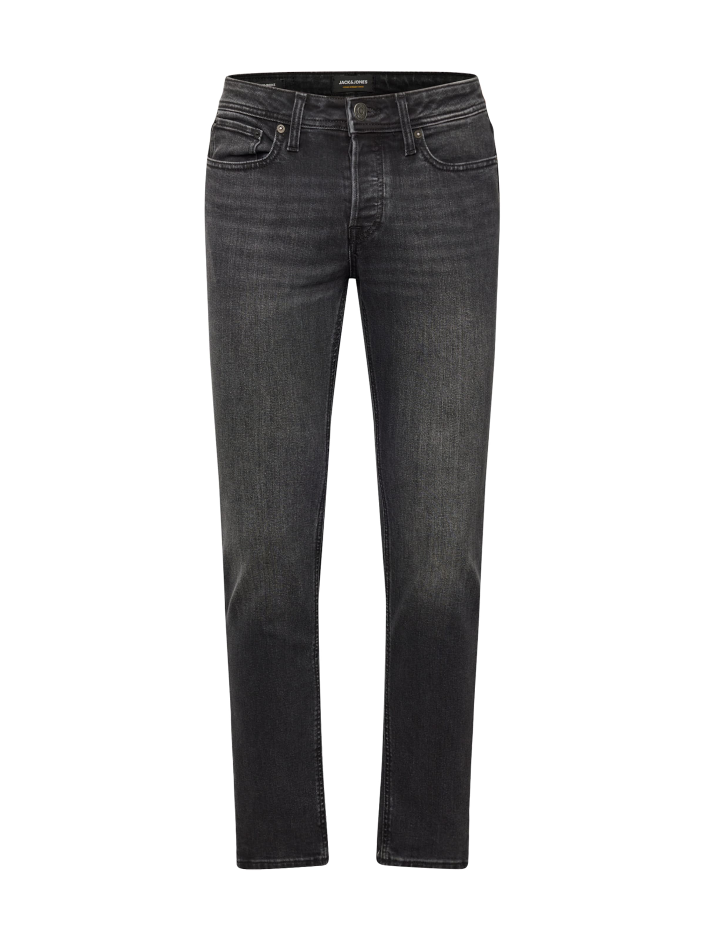 JACK & JONES Slim fit Jeans 'JJMike' in Black: front