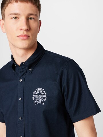 Abercrombie & Fitch Regular Fit Hemd in Blau