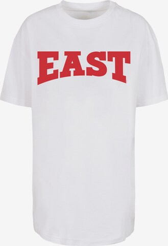 F4NT4STIC Oversized Shirt 'Disney High School Musical The Musical East High' in White: front