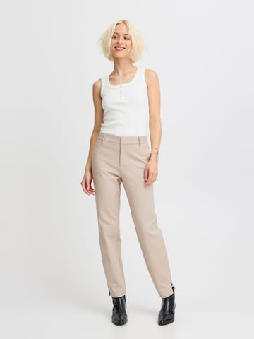 PULZ Jeans Slim fit Chino trousers 'Bindy' in Grey