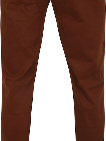 Suitable Regular Chino Pants 'Plato' in Brown