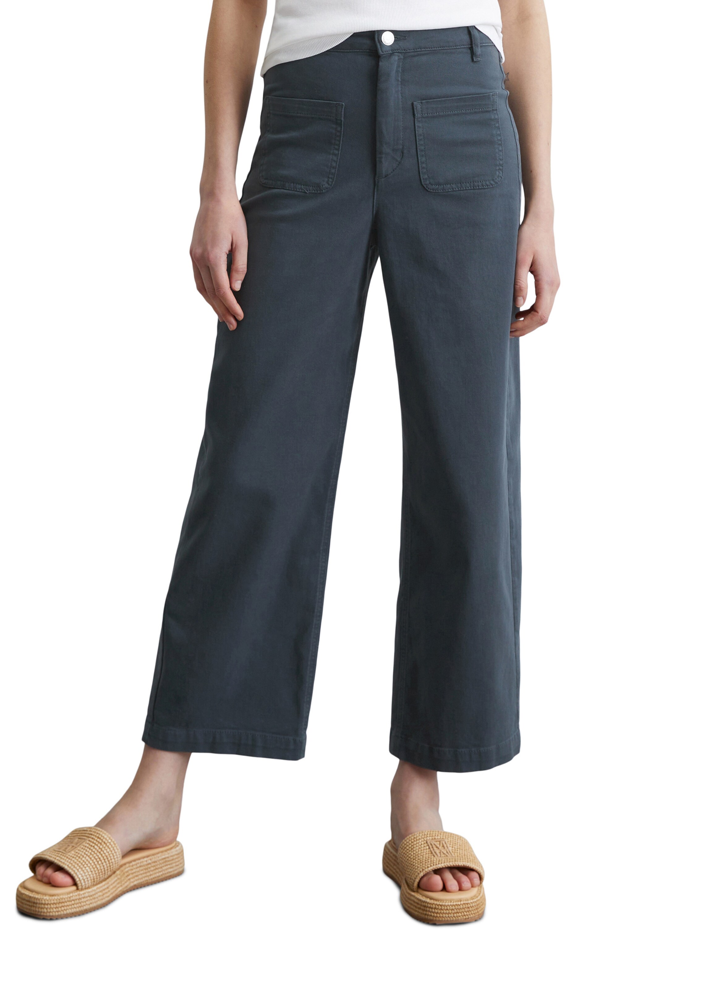 Marc O'Polo Wide leg Jeans 'Tolva' in Blauw: voorkant