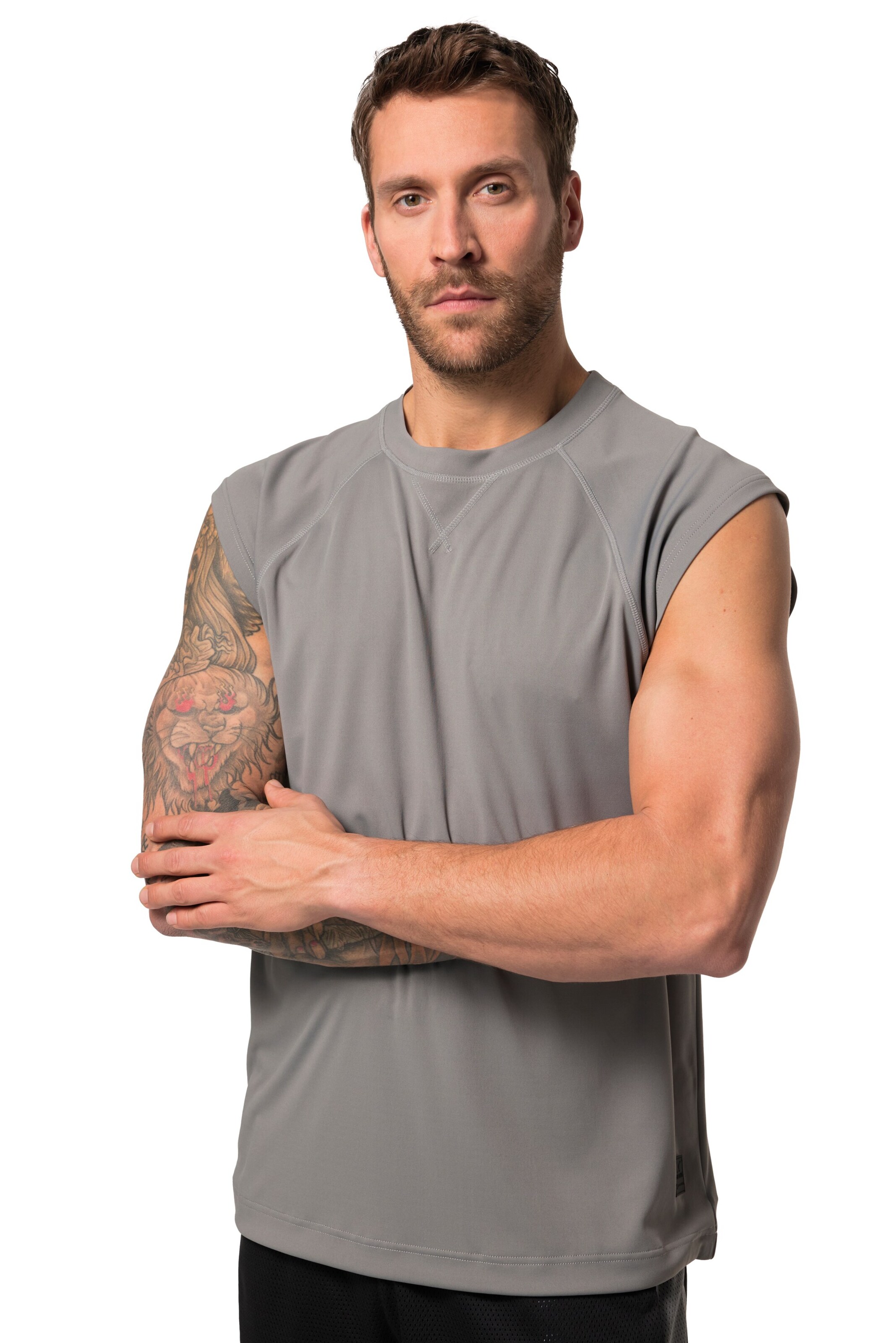 JAY-PI Top in Grau: Vorderseite