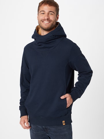 Fli Papigu Sweatshirt 'The Brave Live Forever' in Blau: predná strana