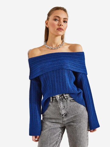 Bianco Lucci Pullover in Blau