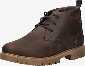 Bottes à lacets CLARKS en marron : devant