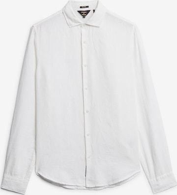 Chemisier Superdry en blanc : devant