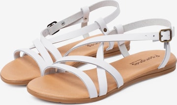 Pisamonas Sandals in White: front