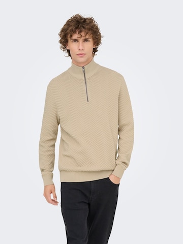 Only & Sons Pullover 'MACE' i grå: forside