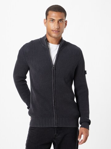 JOOP! Jeans Knit Cardigan 'Hardi' in Blue: front