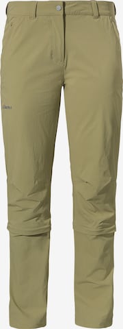 Regular Pantalon outdoor ' Pants Engadin1 Zip Off ' Schöffel en vert : devant