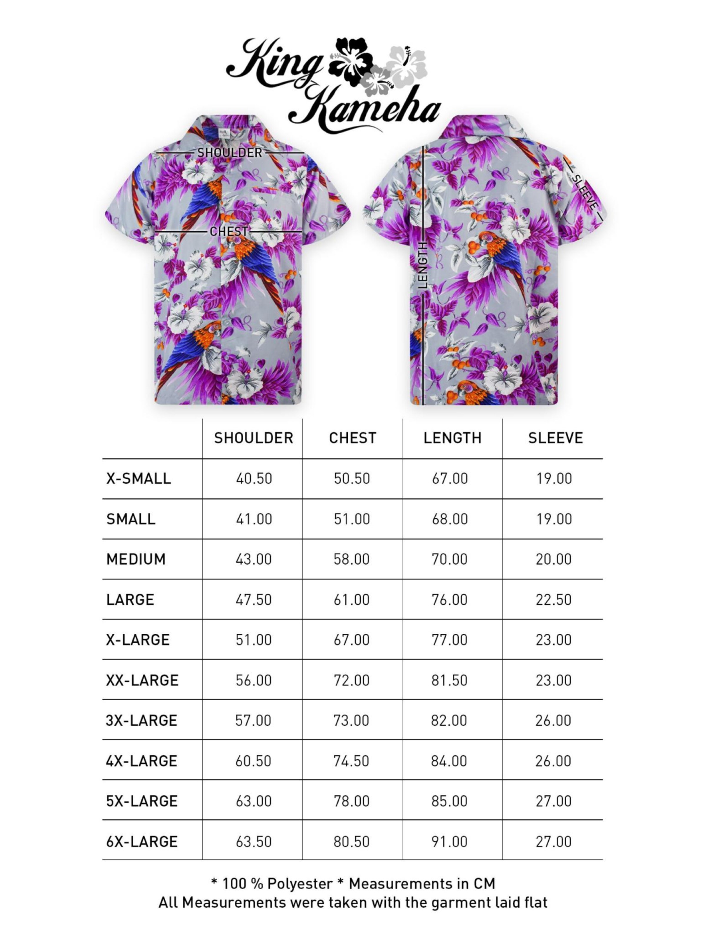 King Kameha Shirt 'Cherryparrot' in Grey