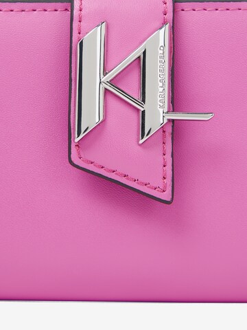 Karl Lagerfeld Πορτοφόλι 'Saddle' σε ροζ