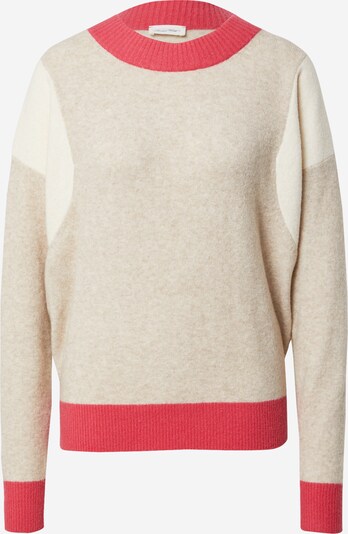AMERICAN VINTAGE Pull-over 'DAMSVILLE' en beige / crème / rose, Vue avec produit