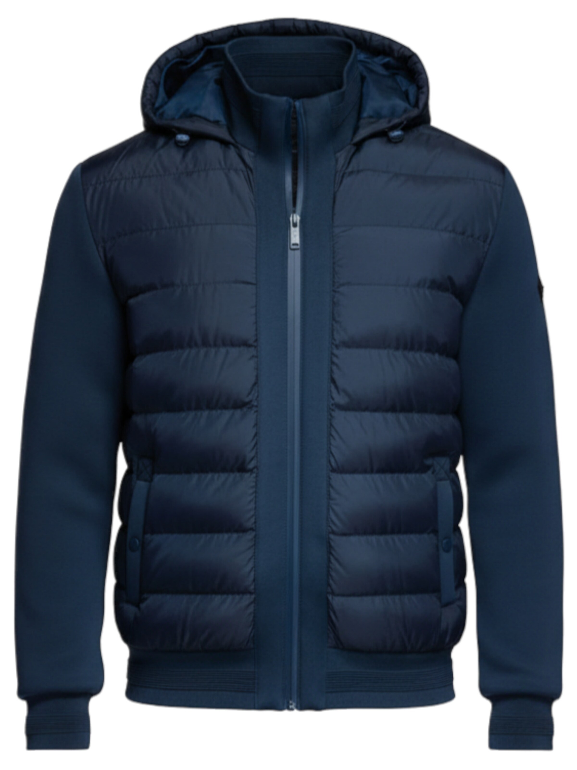 Veste mi-saison Ombre en bleu : devant