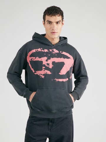 DIESEL Sweatshirt 'S-BOXT' in Black: front