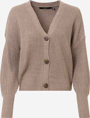 VERO MODA Gebreid vest 'Lea' in Beige: voorkant