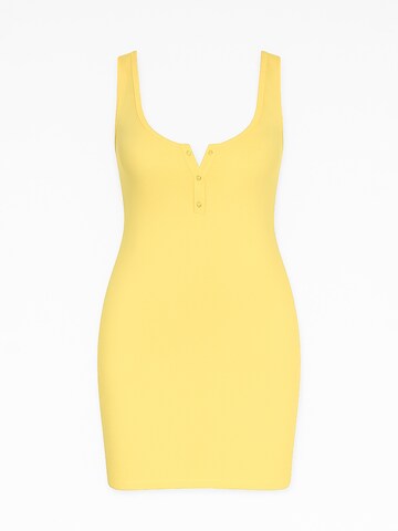 Nudyess Sommerkleid 'Louisiana mini' in Gelb: Vorderseite
